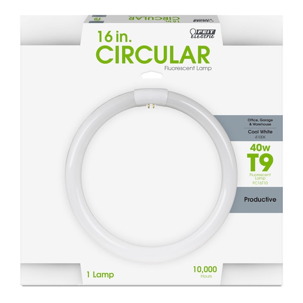 Feit Electric Feit Legacy Bulbs 40 W T9 15.9 in. D X 15.9 in. L Fluorescent Bulb Cool White Circular 4100 K 1 pk FC16T10/CW - main